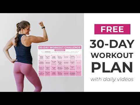 30 day workout calendar template