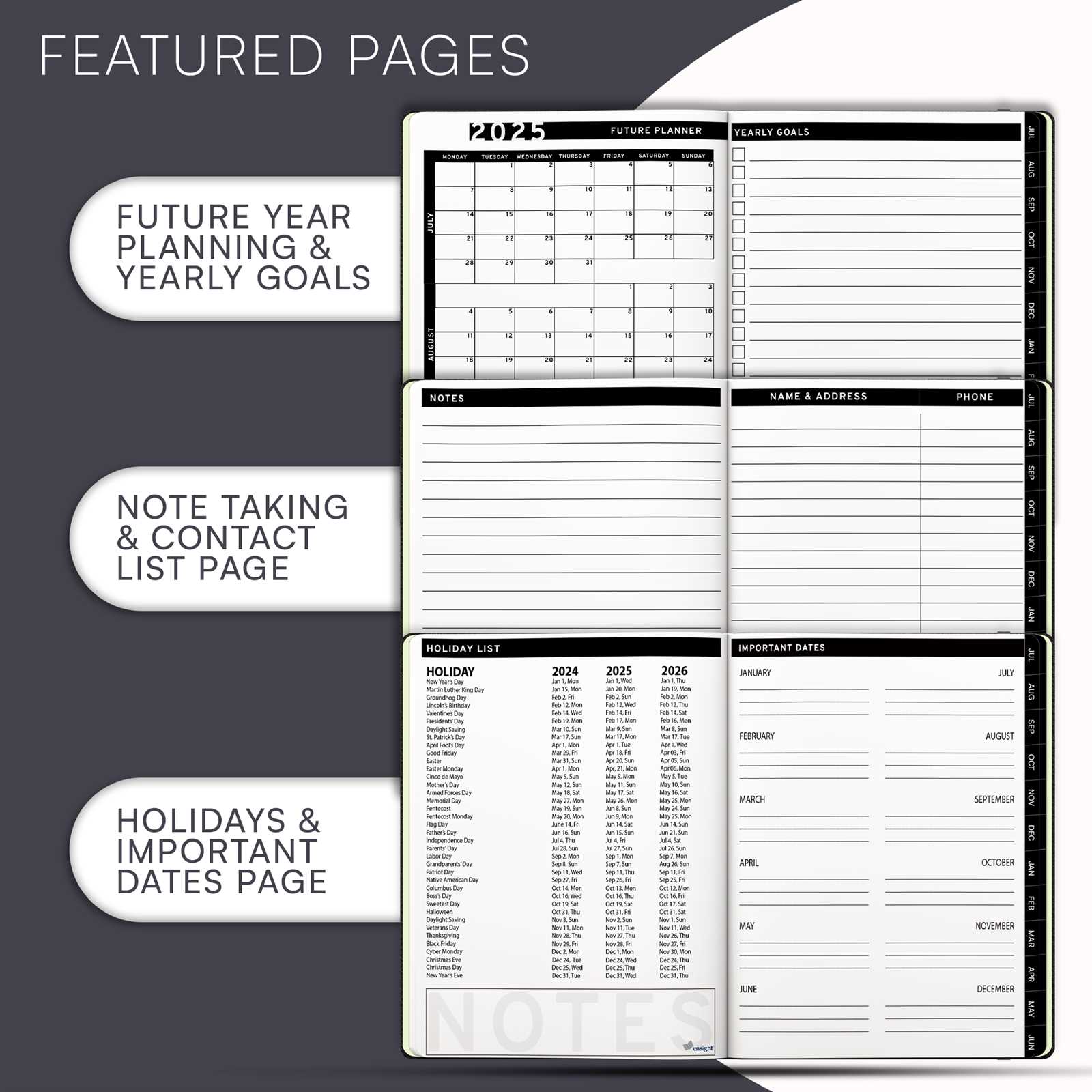 3x5 calendar template