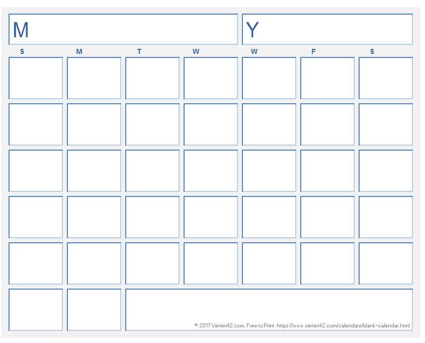 4 month blank calendar template