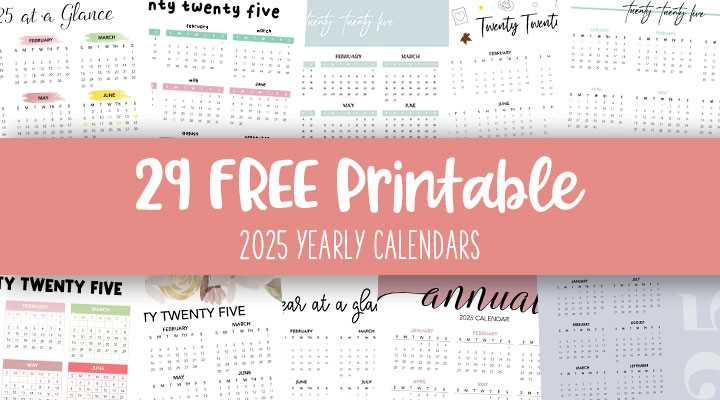 4x6 calendar template 2025