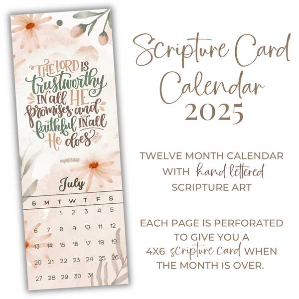 4x6 calendar template 2025