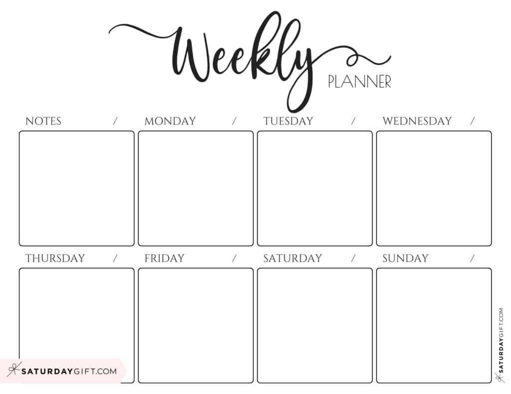 6 week calendar templates free