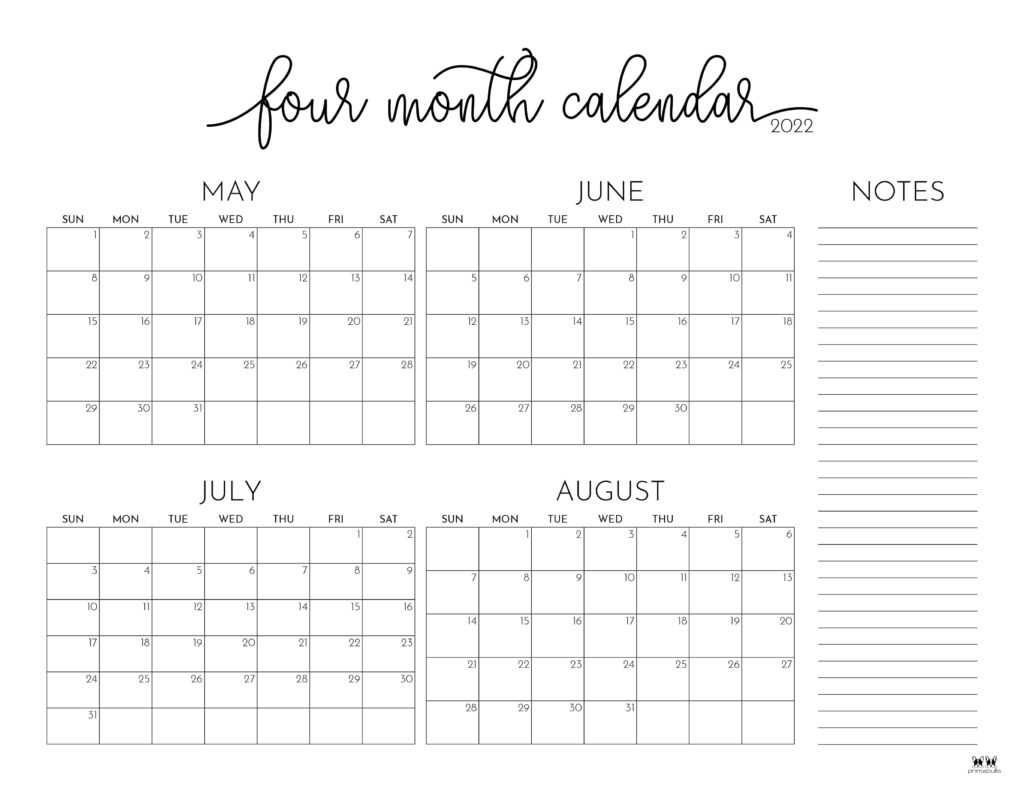 8.5 x 14 calendar template