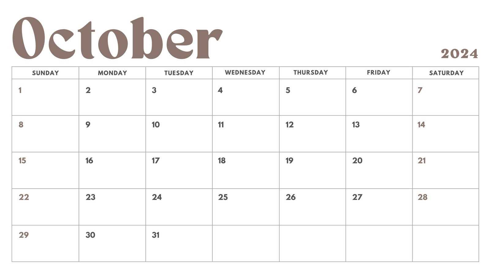 8x11 calendar template