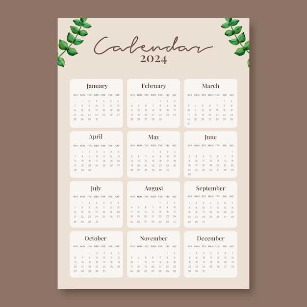 a calendar template