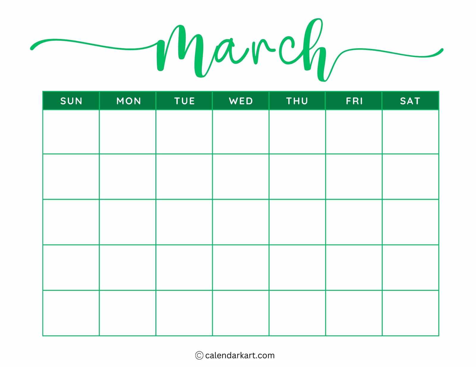 a calendar template