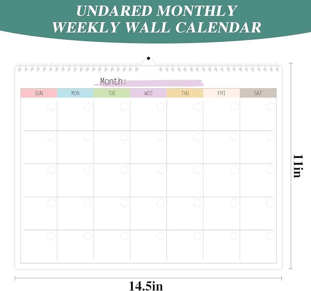 academic calendar planner template