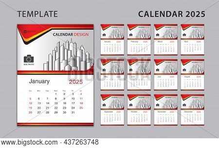 activity calendar template 2025