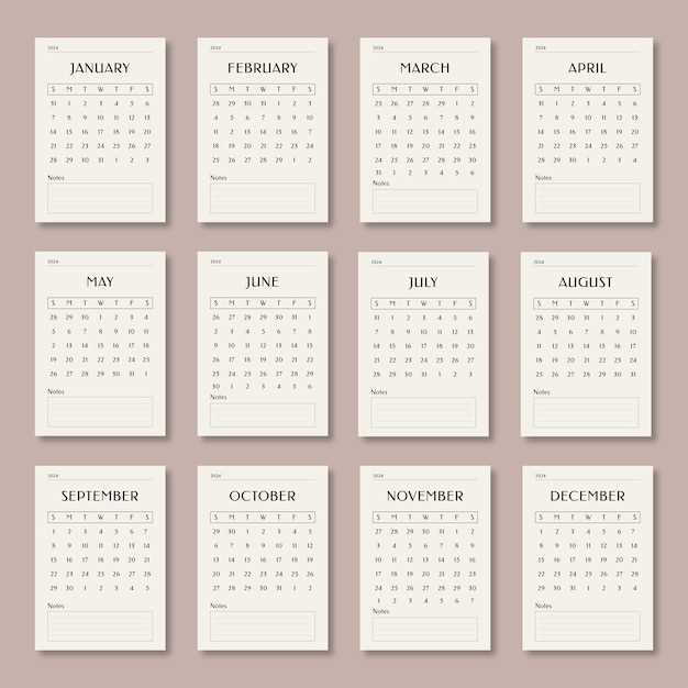 adjustable calendar template 2025