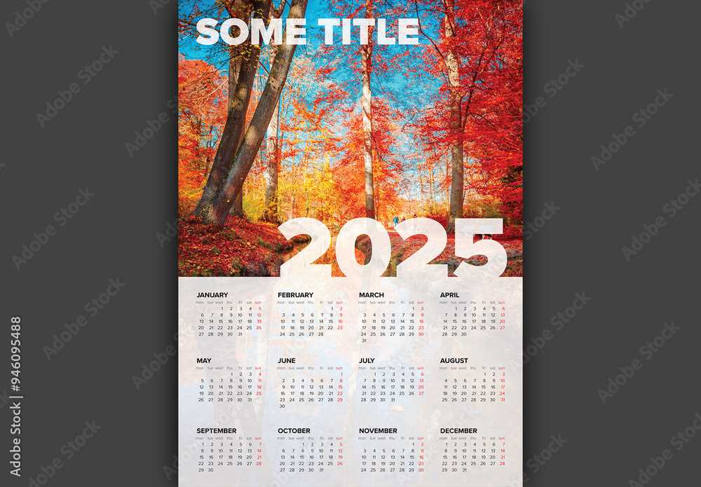 adobe calendar template 2025