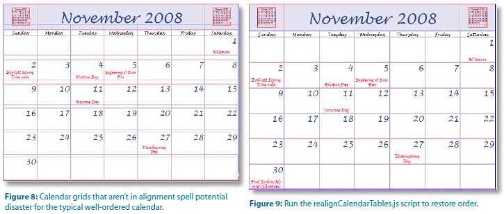 adobe indesign calendar template