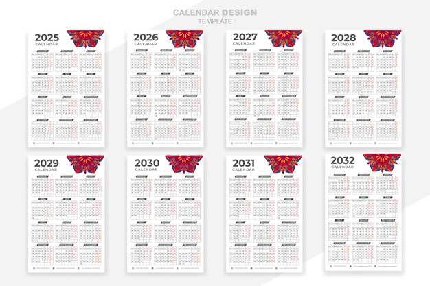 adobe indesign calendar template 2025