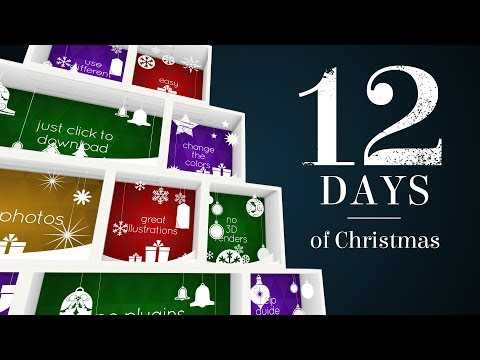 advent calendar after effects template