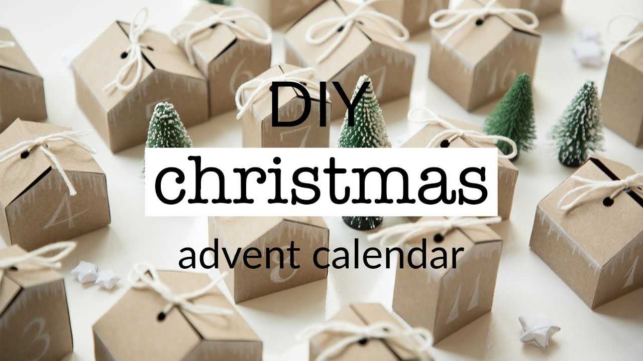 advent calendar house template