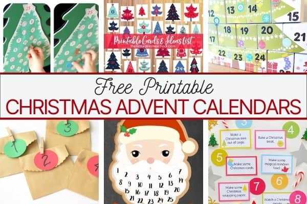 advent calendar video template free