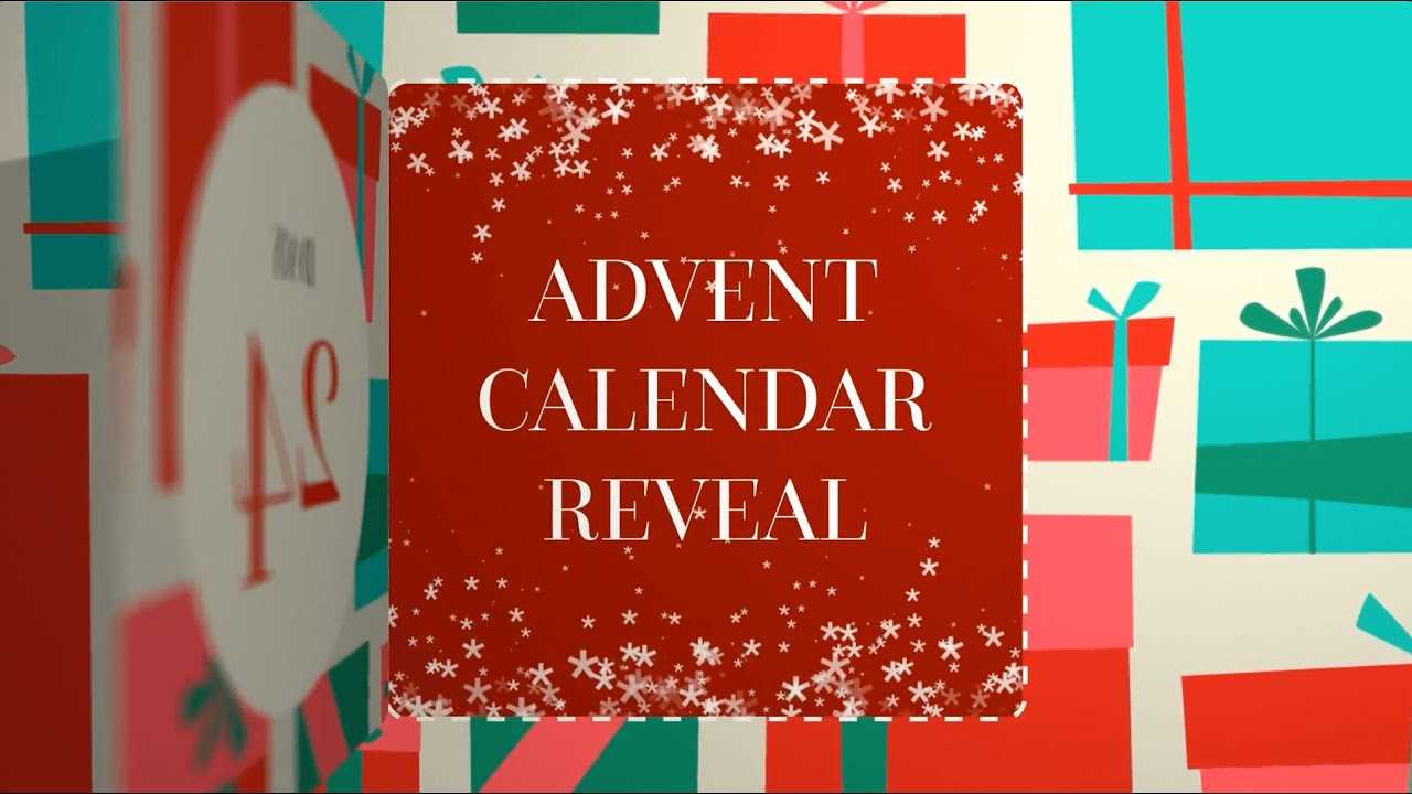 advent calendar video template free