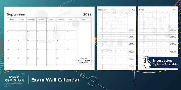 assessment calendar template