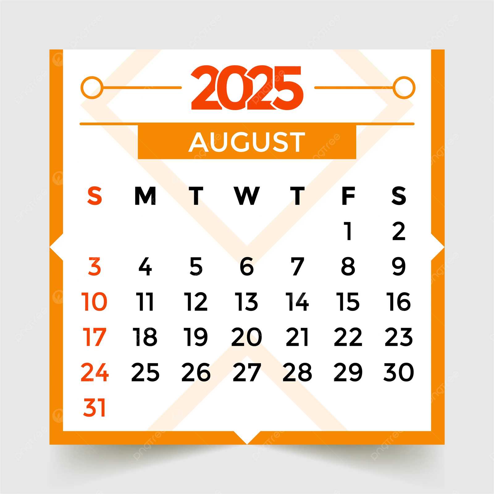 august calendar 2025 template