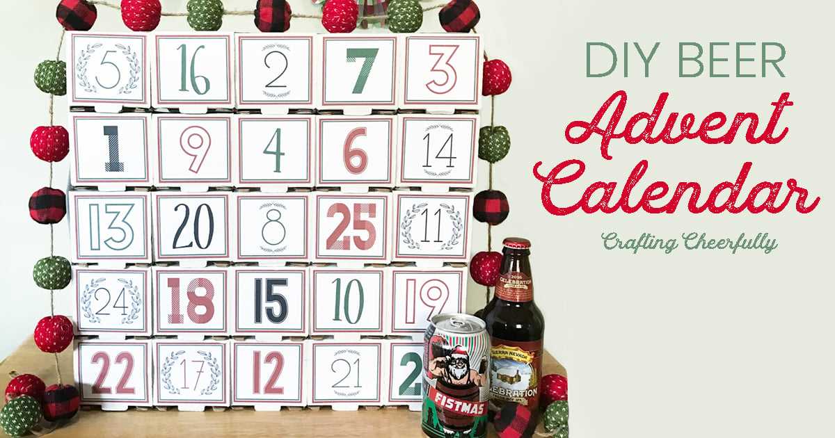 beer advent calendar template