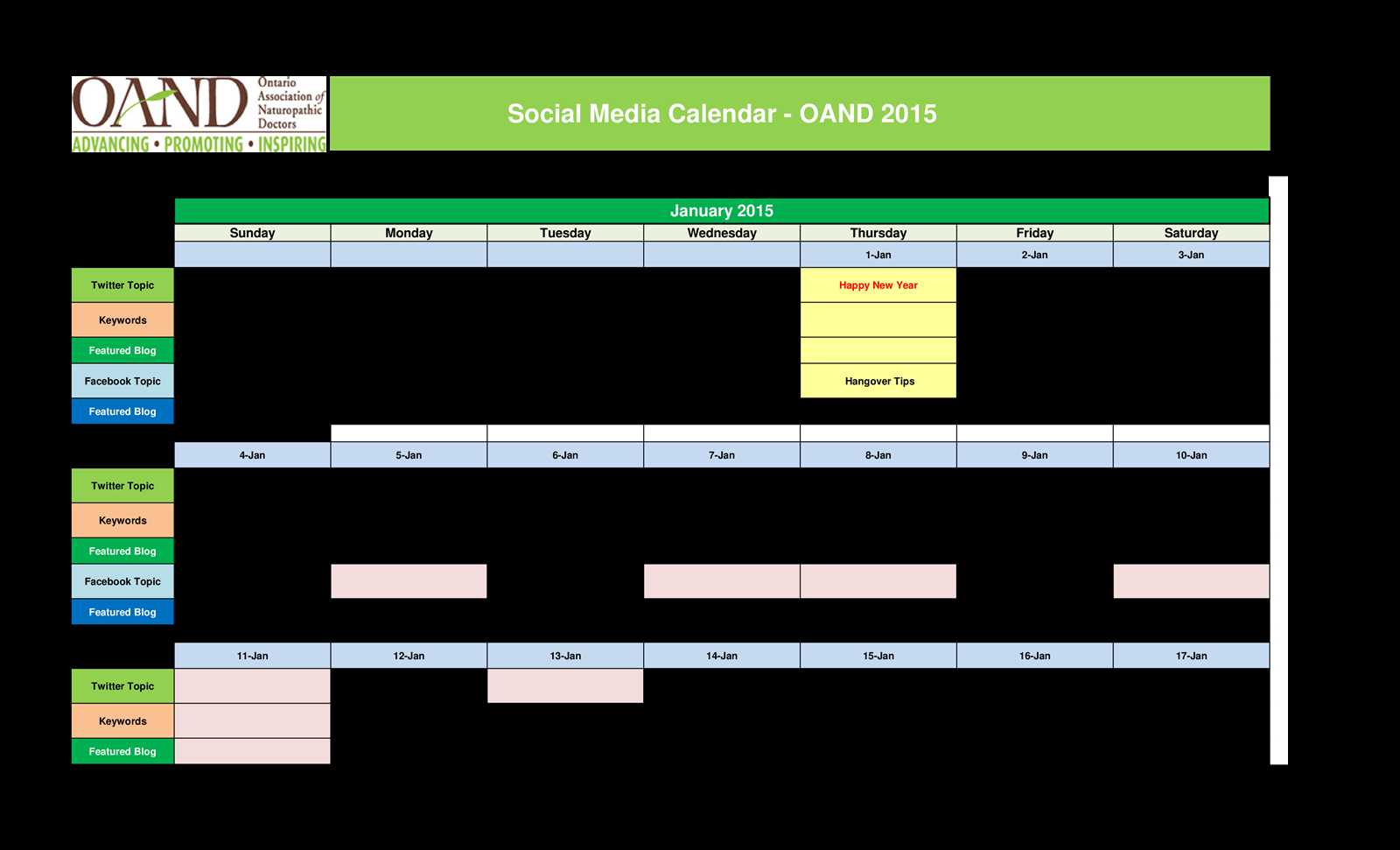 best editorial calendar template