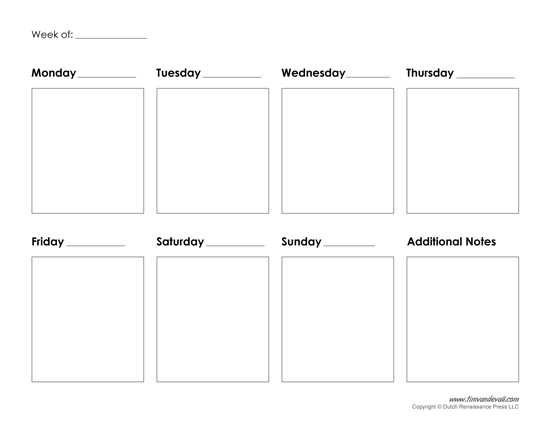 best weekly calendar template