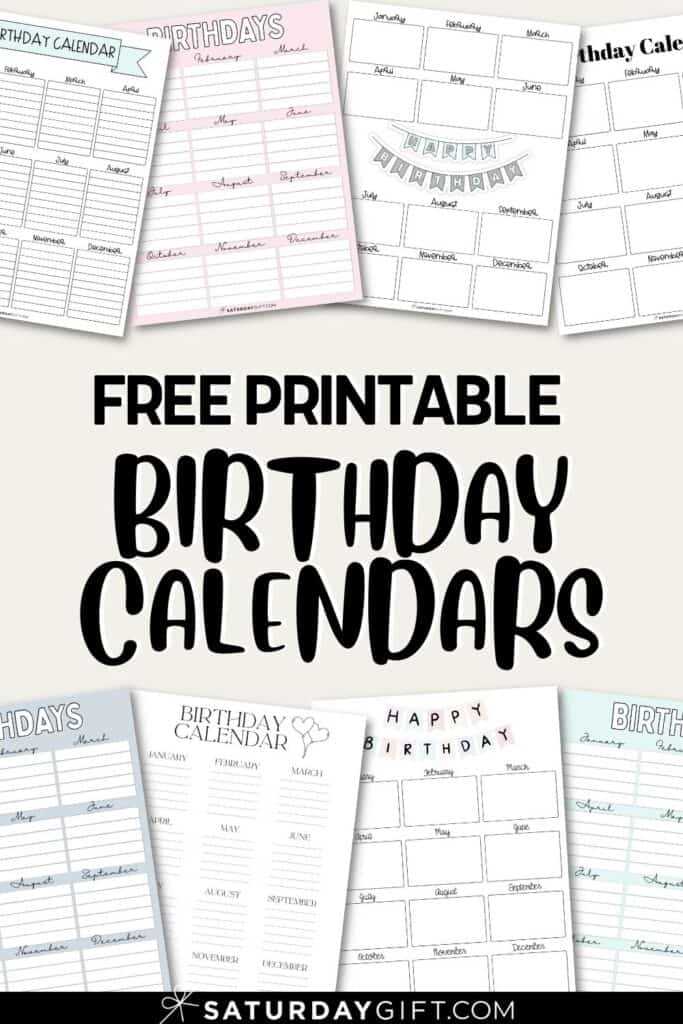 birthday and anniversary calendar template