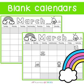 blank 2025 calendar templates