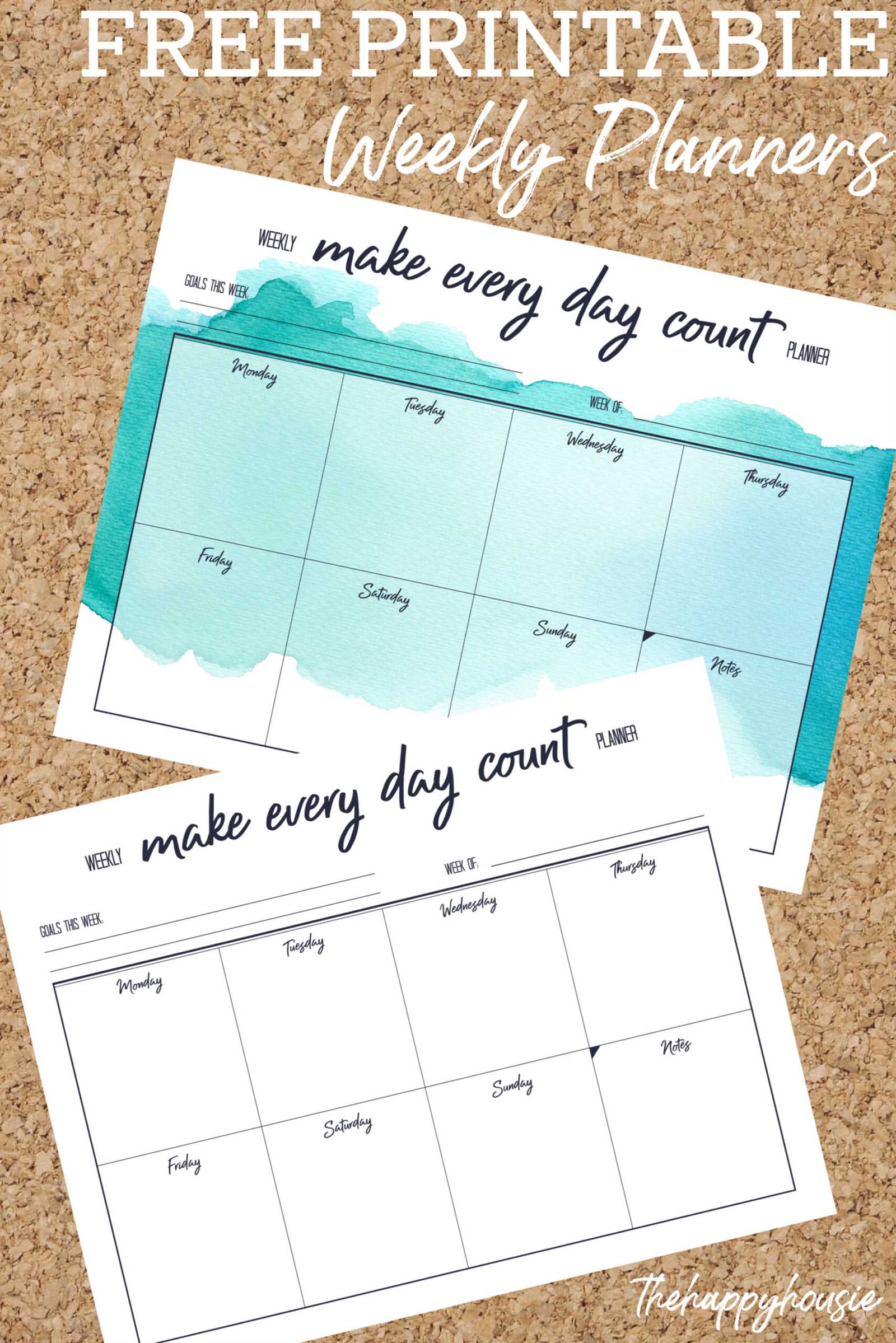 blank 5 day week calendar template