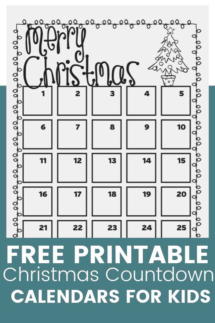 blank advent calendar template