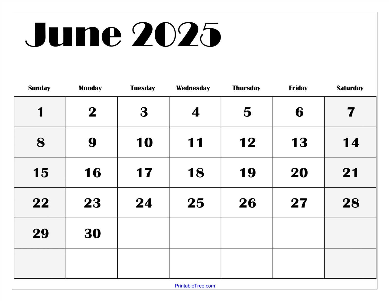 blank calendar template june july august 2025