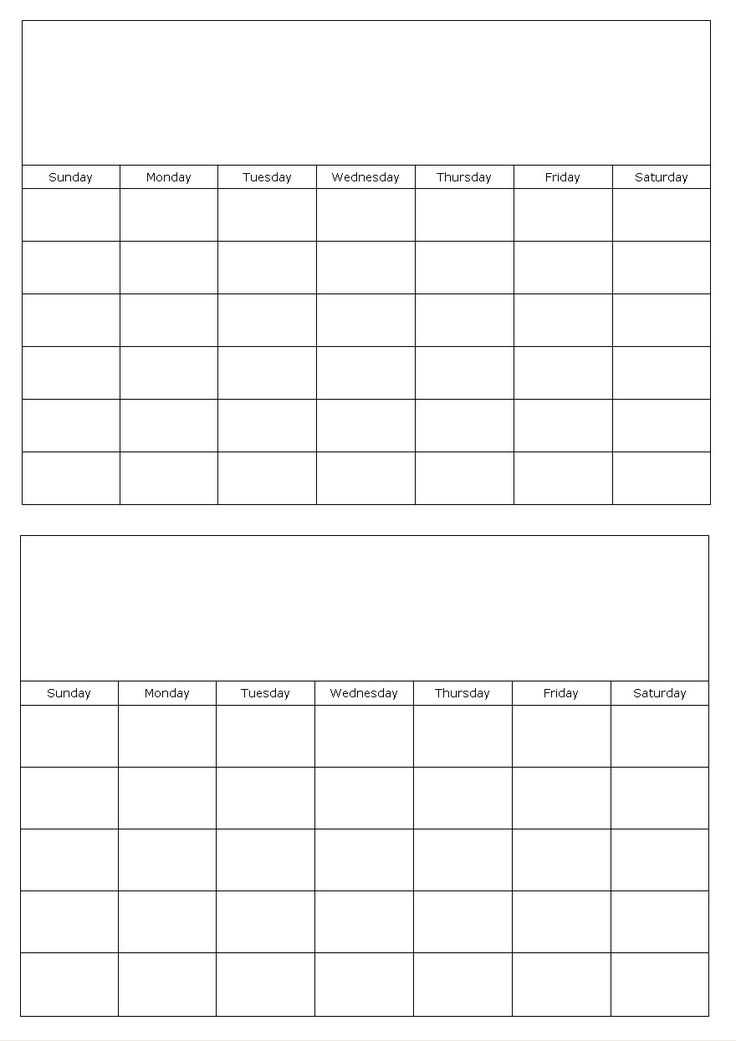 blank calendar template monthly