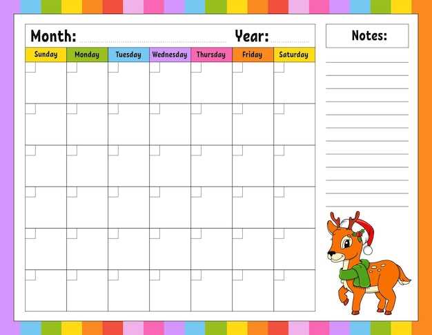 blank calendar template year