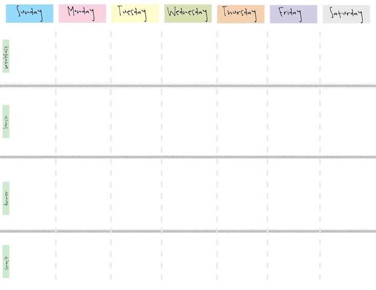 blank calendar week template