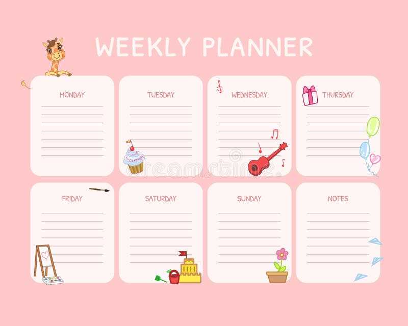 blank calendar weekly template