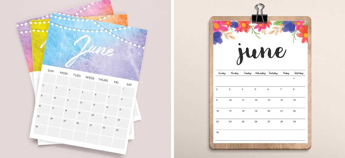 blank june calendar template 2026