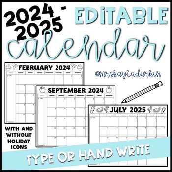 blank monthly calendar template 2025