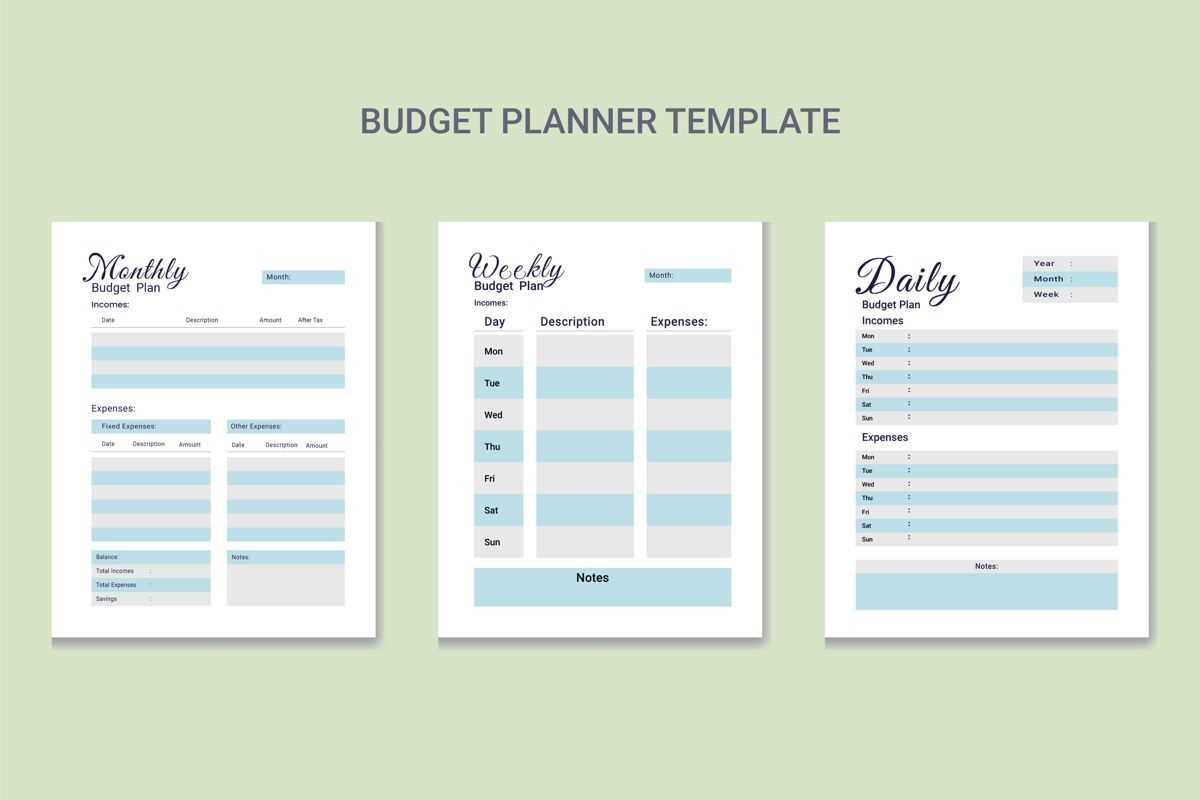 budgeting calendar template