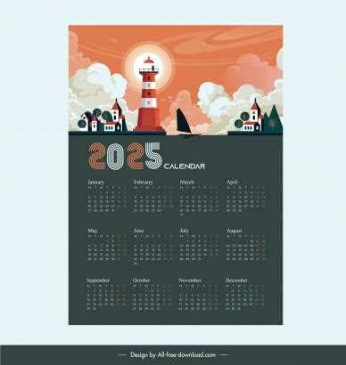 calendar 2025 design template free download