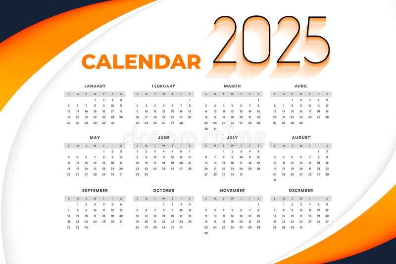 calendar 2025 design template free download