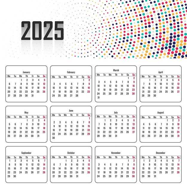 calendar 2025 template download