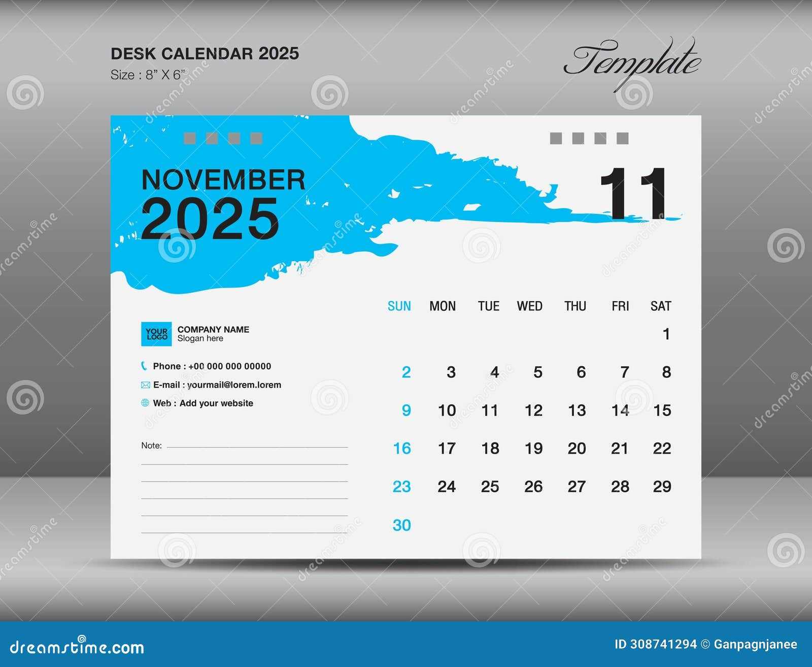 calendar 2025 template