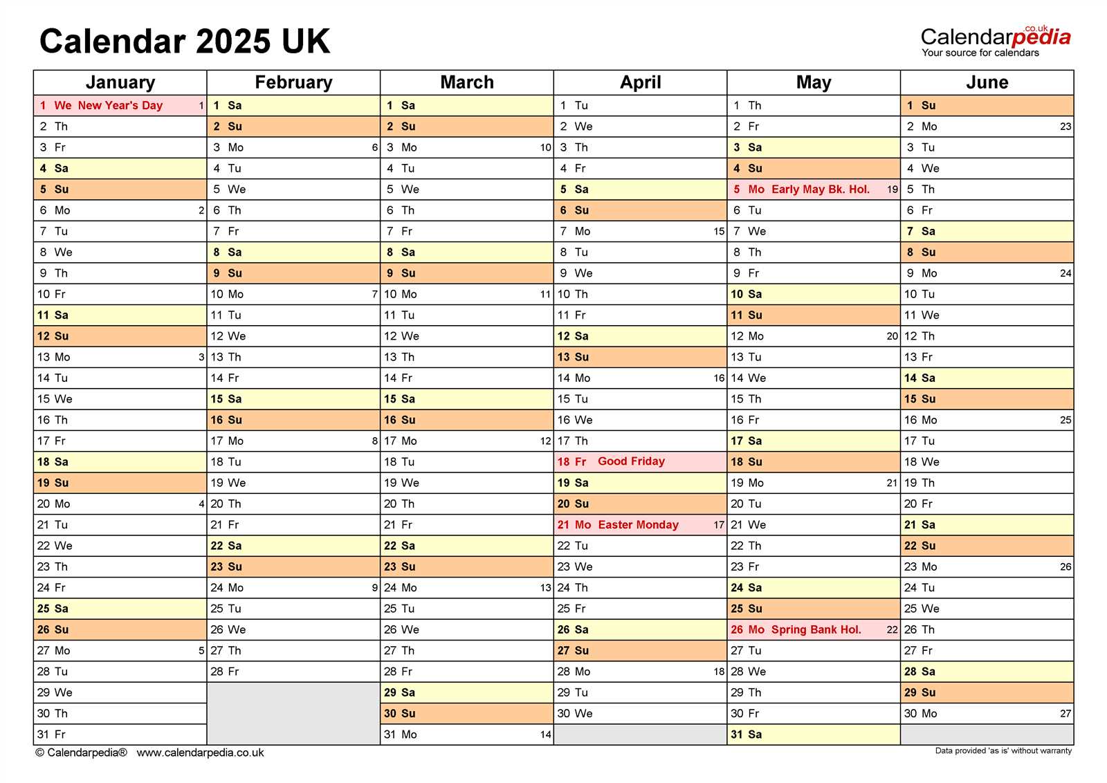 calendar 2025 templates free