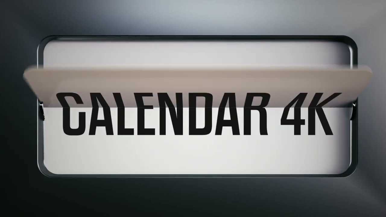 calendar animation template