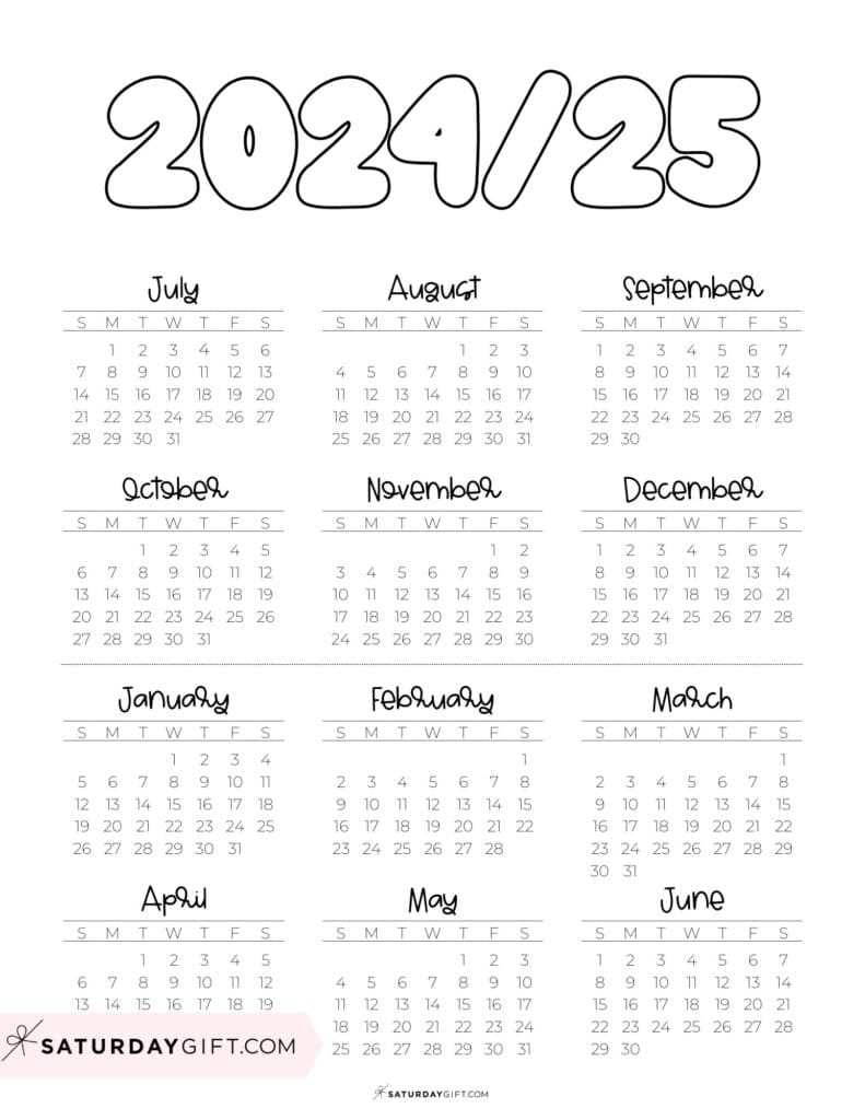 calendar annual template