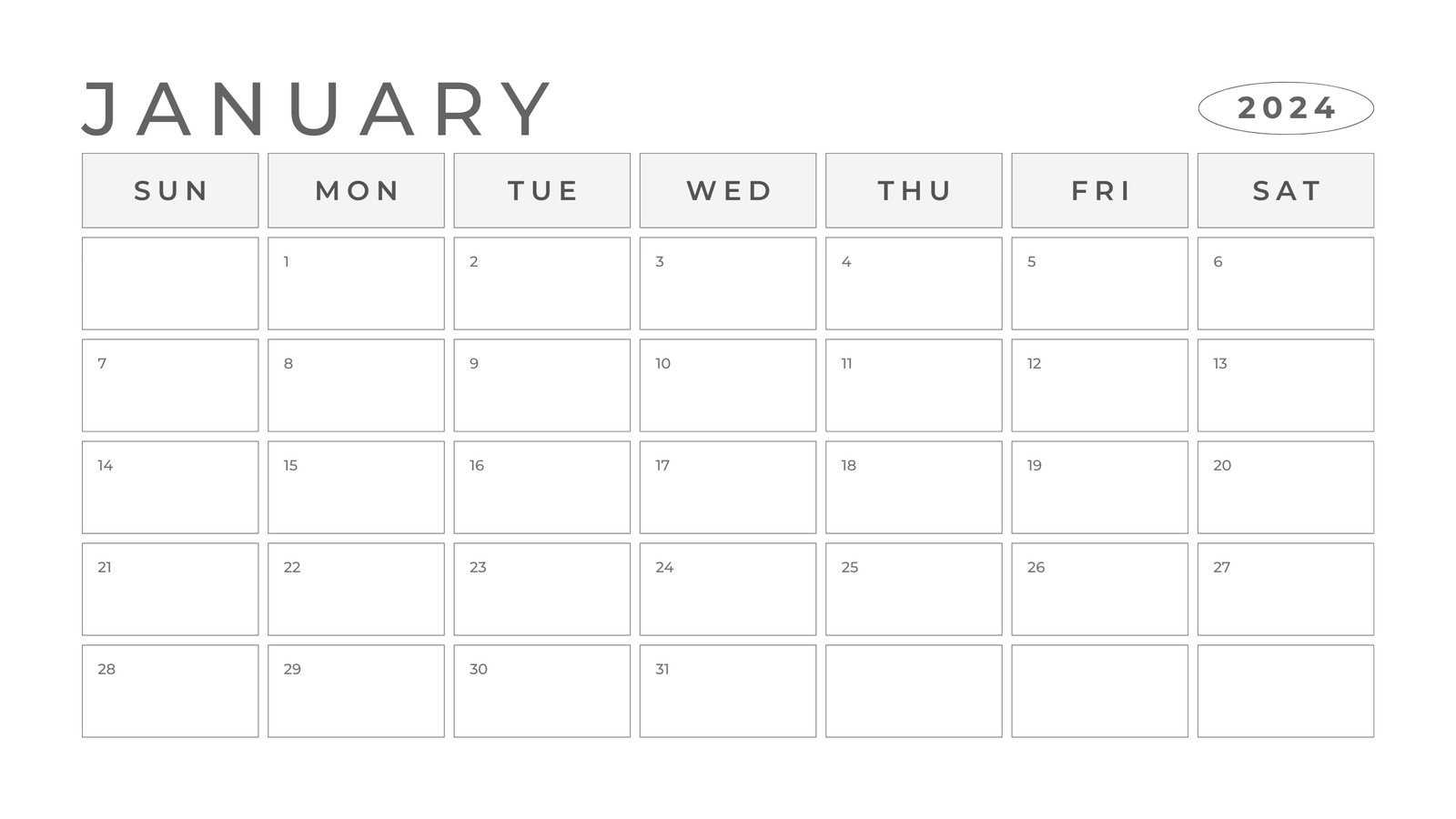 calendar chart template