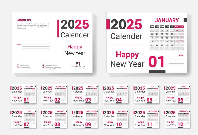 calendar customizable template