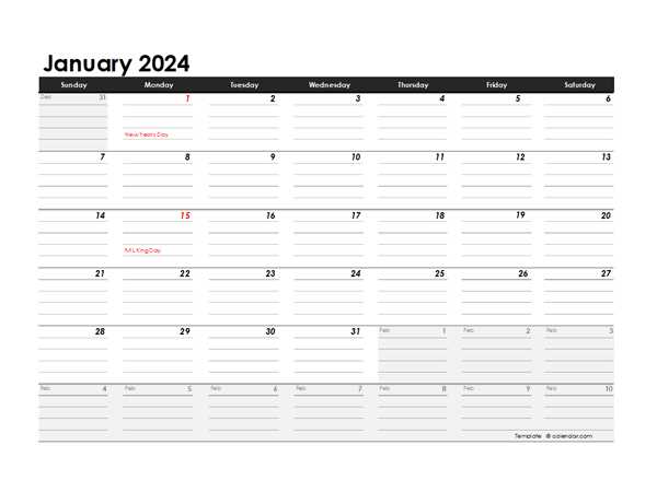 calendar editable template free