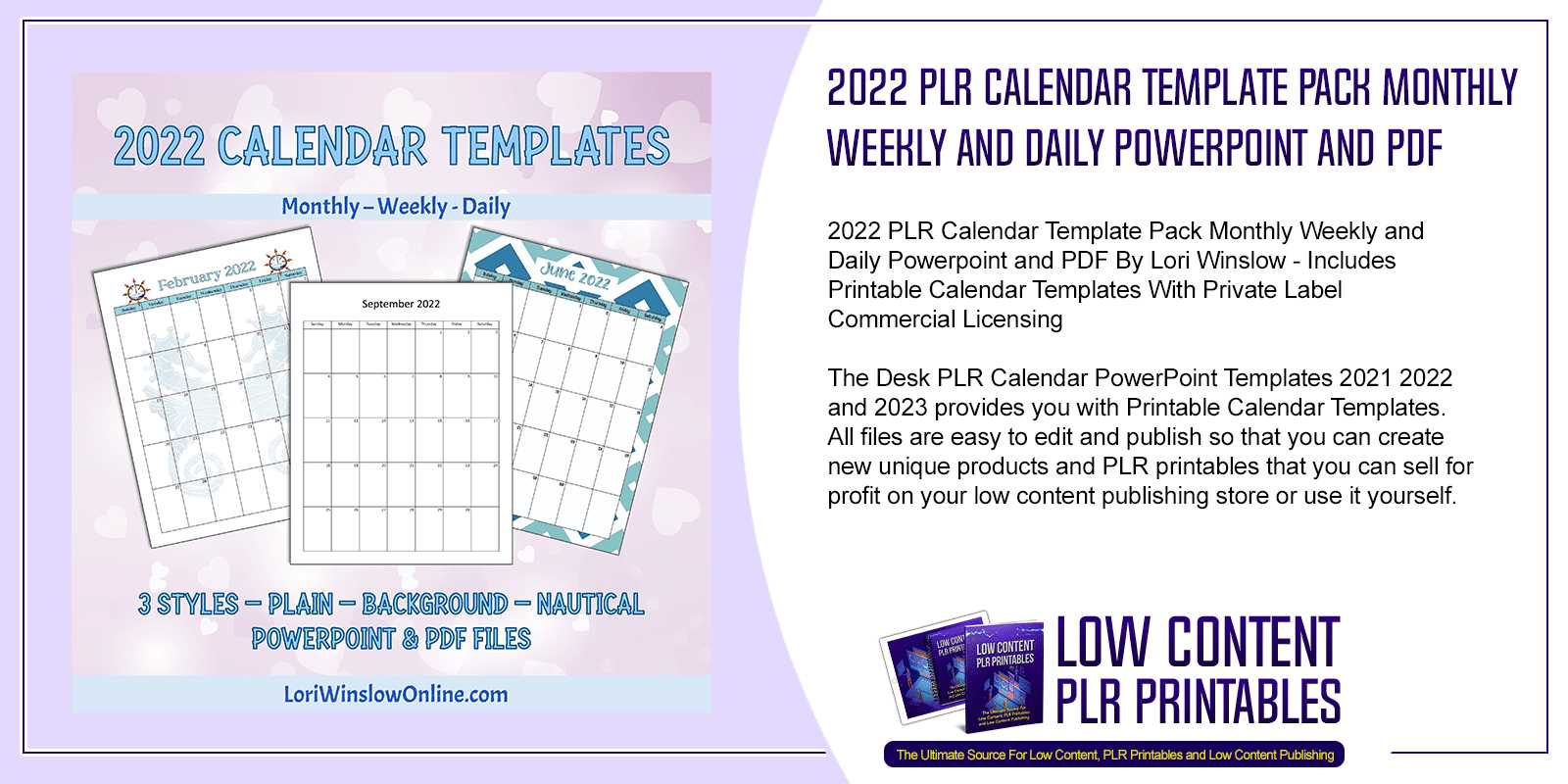 calendar editing template