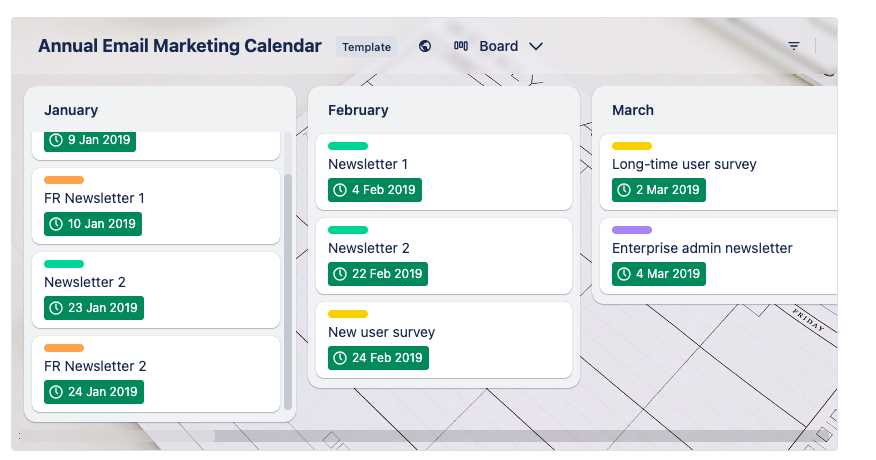 calendar email template