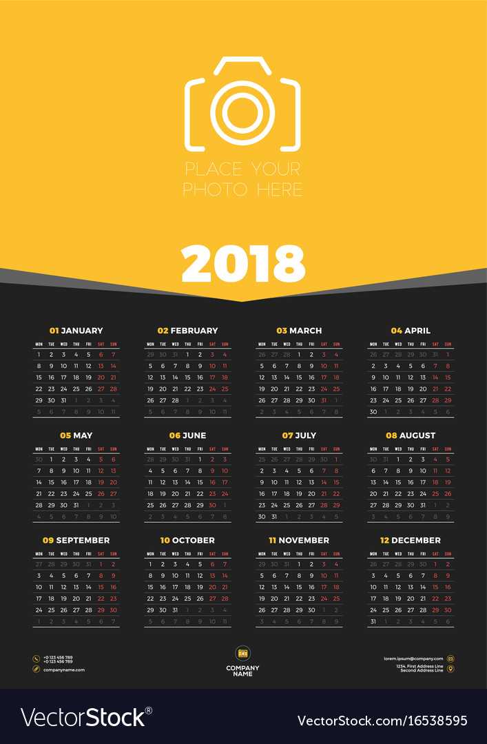 calendar flyer template